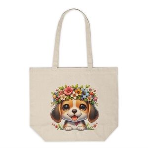 Beagle Custom Canvas Tote Bag